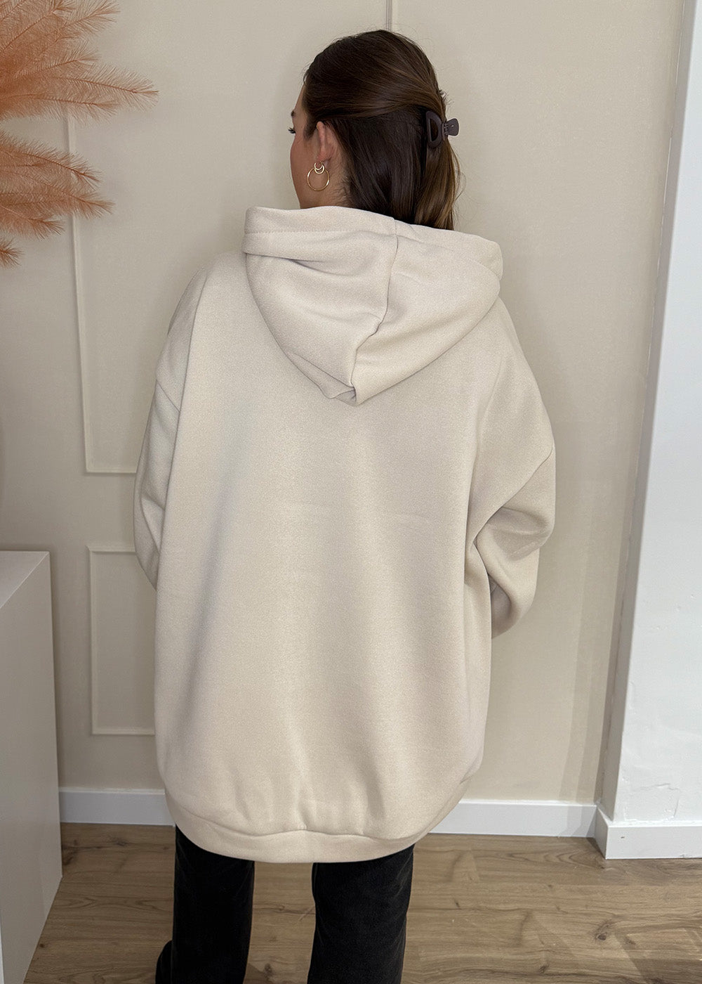 Hoodie Cannes beige