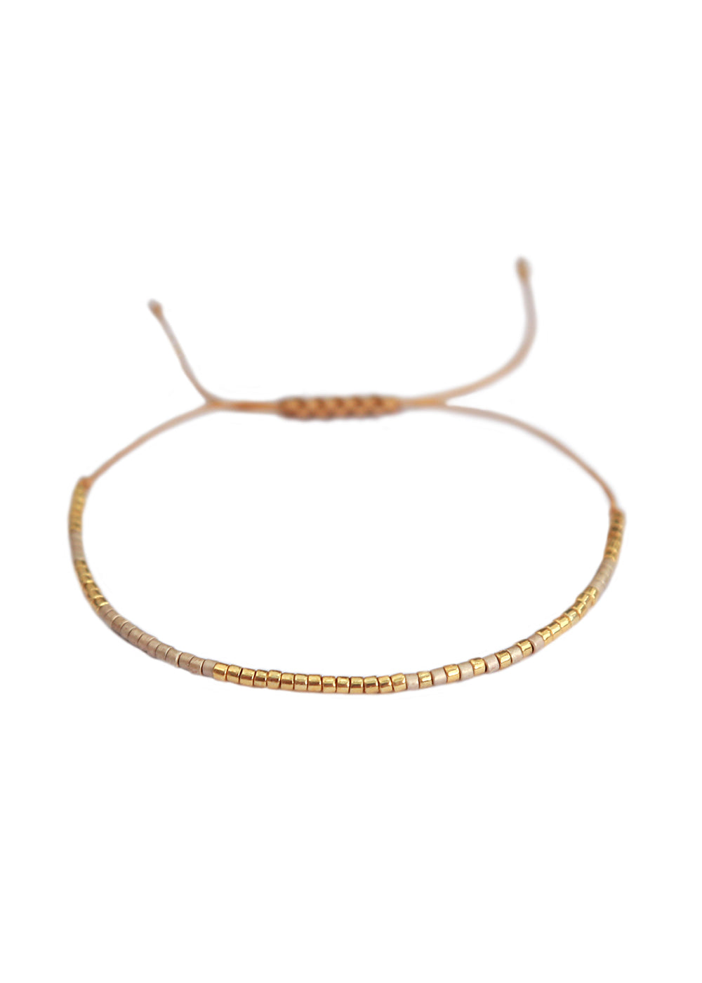 Miyuki bracelet champagne gold