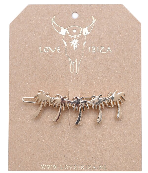 Palm haarclip gold