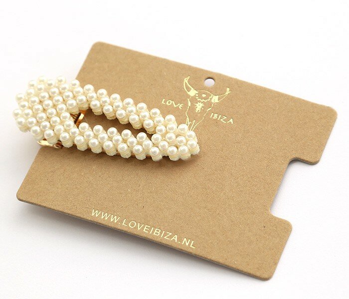 Statement haarclip pearl