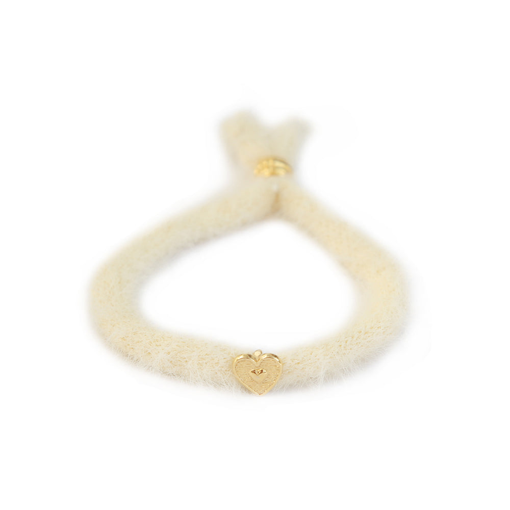 Bracelet fluffy cream