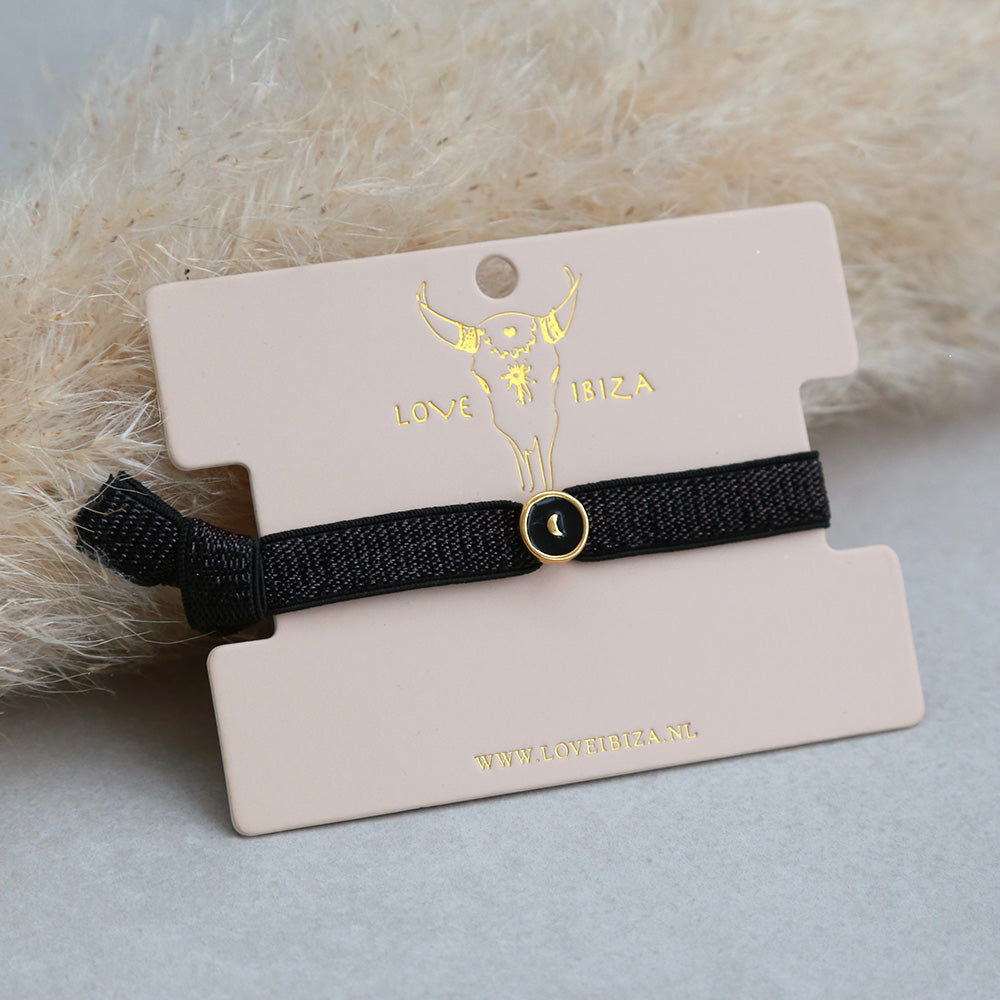 Armband shine maan zwart