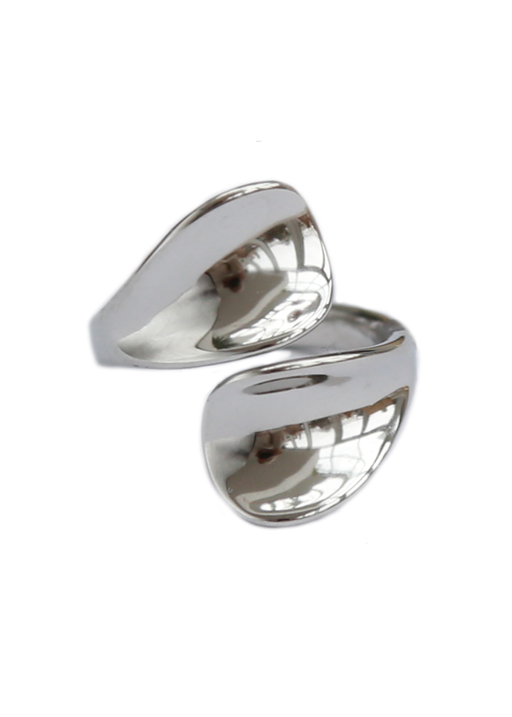 Zilveren ring embrace