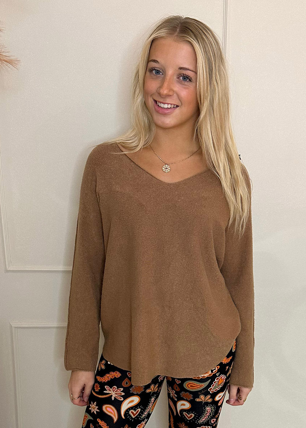 Soft camel sweater