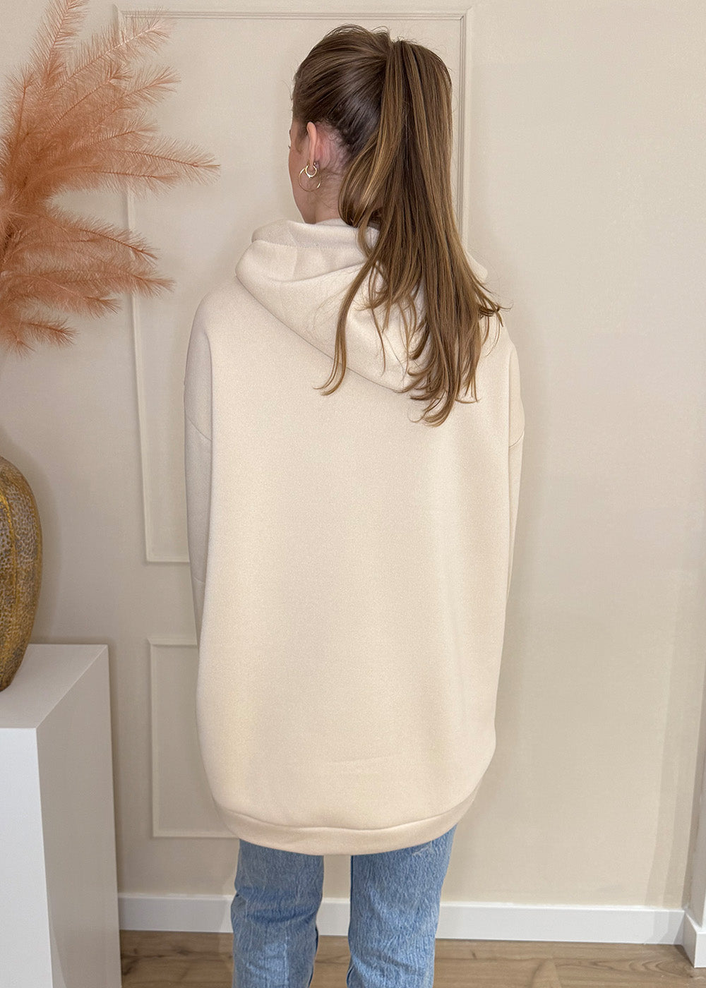 Hoodie Los Angeles beige