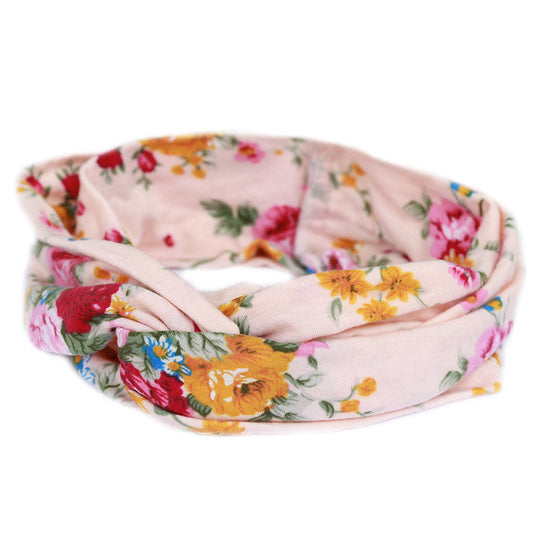 Hair band flower salmon