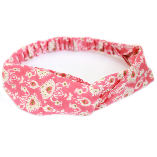 Hair band ibiza style pink